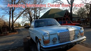 1971 Mercedes 220 Diesel Barn Find; Mr. Thomas Strikes Again and Yet Again It Is AWESOME!!