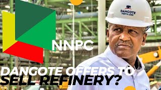 Dangote To sell His Refinery???