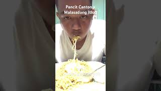 PANCIT CANTON X SUNNY SIDE UP EGG (MALASADONG ITLOG) MUKBANG PART II #viral #food #mukbang #shorts