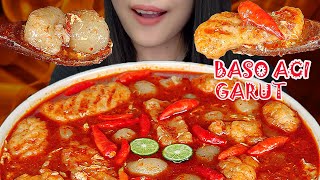 PEDESS NAMPOLL🔥 | ASMR BASO ACI GARUT KUAH PEDAS X-TRA RAWIT | ASMR INDONESIA