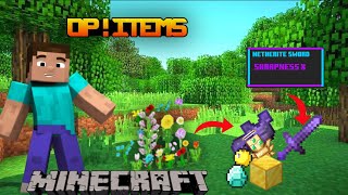 Minecraft ! but flowers give me op - op items | King cobra gamerz