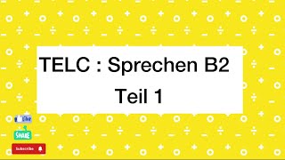 TELC: Sprechen B2 : ein Buch