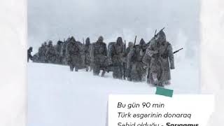 90 min Türk əsgərinin donaraq Şəhid olduğu - Sarıkamış faciəsi