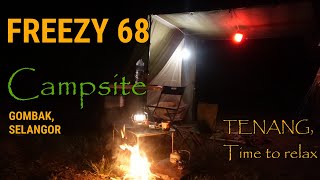 Durian runtuh di Freezy68 campsite | Besarnya katak di sungai | Campsite for family and solo campers