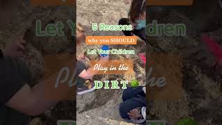 5 reasons why you should let your children play with soil | Preschool and Kindergarten activities