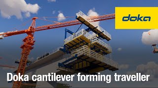 Doka cantilever forming traveller - Formwork and supporting structure from a single source.