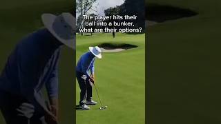 Putting A Ball Into A Bunker - Golf Rules Questions