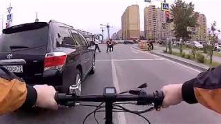 Мотовелосипед Atypical будни /motorized Bicycle Atypical everyday life in the city