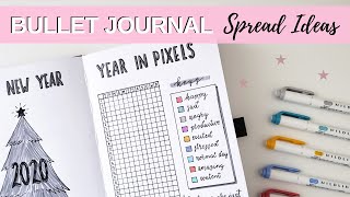 2020 Bullet Journal Spread Ideas ✨