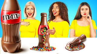 Small Vs Medium Vs Big Chocolate Food Challenge | Funny Ideas & Chocolate Desserts by RATATA POWER