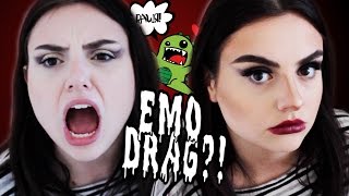 GAY BITCH TRIES EMO DRAG