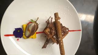 Plating technique || Chocolate mousse || Fine Dining Plating.#tasty #pastry #dessertlover