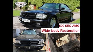 Mercedes 500 SEC AMG Widebody Restoration