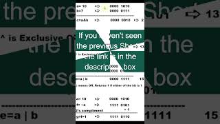bitwise and operator in python  #shorts #pythontutorial #bintuharwani