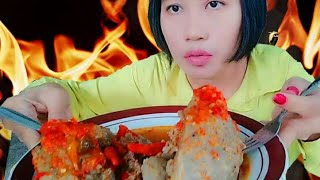 ASMR MUKBANG BAKSO BERANAK MERCON ISI CABE🔥🔥 #baksoberanak#baksopedas#baksolarva #asmr