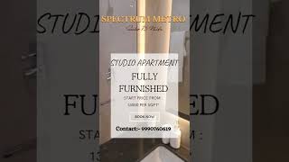 Fully furnished studio apartment ready to move sector 75 Central noida behind Medanta hospital.