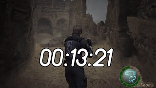 Resident Evil 4 | Cheat Speedrun | 00:13:21 | Walk Through Walls + Keys + Shooting Range Doors Trick