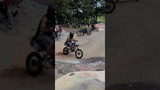 Big Bikes at the Skatepark