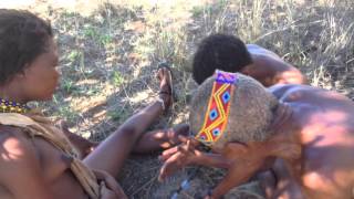 Namibia - San Bushmen showing Me How to make Fire