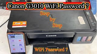 Canon G3010 WiFi Password