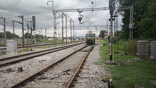 LGD WAP-7 KSR Bengaluru Rajdhani hits 130kmph for the first time in Ghatkesar.