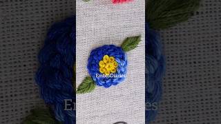 Beautiful Little Flower Embroidery Design For Beginners #beautifulhandembroideryflowerdesign