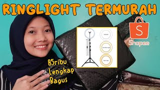 REVIEW RINGLIGHT 26CM TERMURAH | 85RIBU SELENGKAP INI...