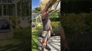 A little explanation of why we leave our rafters long. #roofing #rafters #carpentry #gazebo #wood