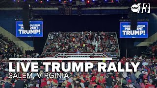 Trump speechwriter Stephen Miller and more take the stage before Trump speech in Salem, Virginia