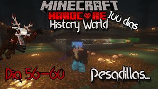 100 días en MINECRAFT HARDCORE pero tus PEORES PESADILLAS se vuelven REALES | HistoryWorld Ep-13