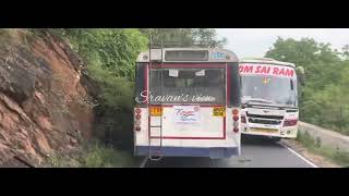 ఏపీఎస్ఆర్టీసీ బస్సు ఘాట్ రోడ్ డ్రైవింగ్ | APSRTC Bus Ghat Road Driving| #apsrtc #ghat #road #driving