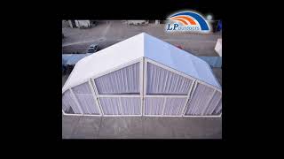 20m clear span curve marquee tent for party wedding events