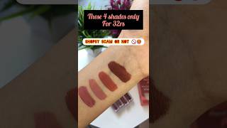 32rs me itne pyare shades from SHOPSY 🥵😱 #shorts #shortsfeed #viral #youtubeshorts #shopsy #lipstick