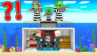 Mikey Criminal vs JJ Police UNDERWATER BASE in Minecraft ! - Maizen