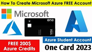 How to Create Microsoft Azure Free Account With Credit One Card 2023