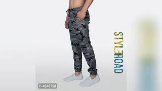 StyleRoad Cotton Camouflage Printed Jogger Pant