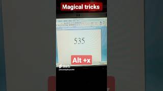 magical tricks in ms word #shortvideo tricks #video