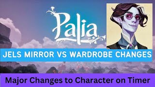 Palia What you can change at the Mirror in Jel's Shop every 2 weeks vs what change at wardrobe home