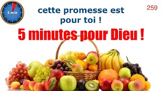 5 minutes pour Dieu ! 259 : La promesse est aussi pour toi...