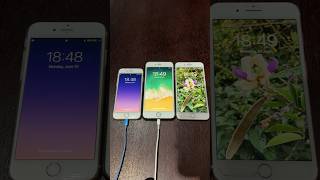 iPhone 6 vs iPhone 6s Plus vs iPhone 7 Plus boot up test #shorts #iphone6 #iphone6splus #iphone7plus