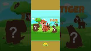 Find The Missing Shapes - Learn Animal Names #shorts #educationalvideo