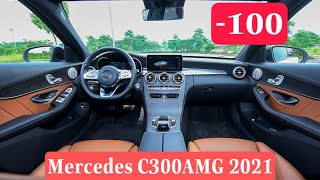 Chi tiết Mercedes C300AMG 2021|màu đen nội thất nâu quá đẹp