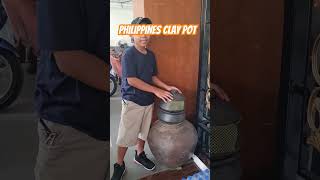 First time to hold a real clay pot in the Philippines#shortsvideo #claypot #philippines #claycrafts