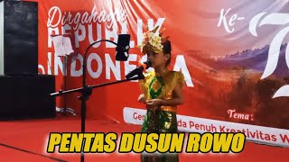 PENTAS SENI DUSUN ROWO - HUT RI 79 DESA SUMBEREJO