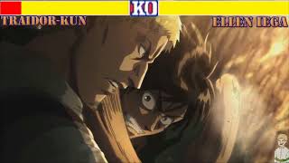 Shingeki No Kyojin - Eren vs Reiner (Street Fighter Edition)