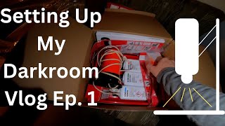 Setting up my darkroom to develop my own prints | Vlog Ep. 1