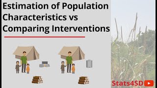 Estimation of Population Characteristics vs Comparing Interventions