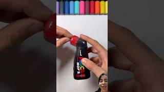 The RED Mop’r Marker!✨❤️ #artsupplies  #art #markers #posca #drawing #painting #shorts #colors