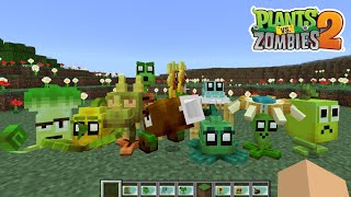 MCPE PVZ 2 ADDON | REMASTERED PLANTS PREVIEW