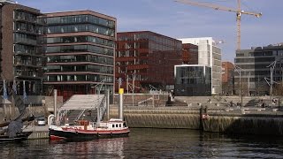 Hamburg, Germany: HafenCity, Sandtorhafen, Magellanterrassen - 4K UHD Video (2160/60p)